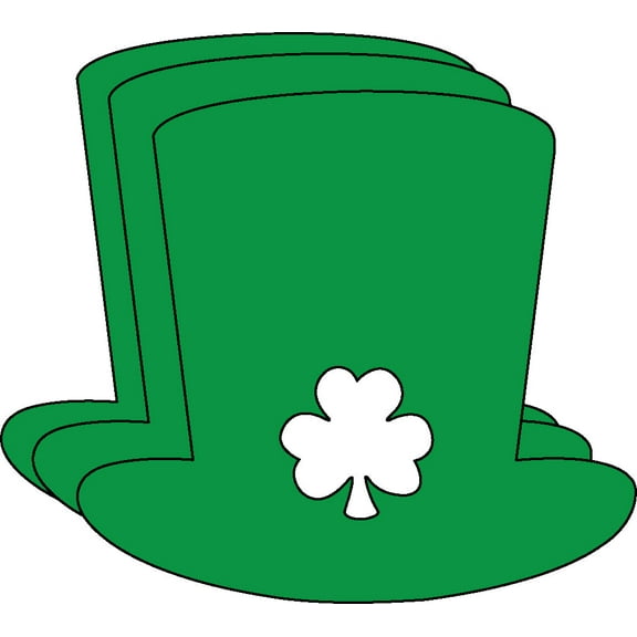 SHAPES ETC.  Hat Single Color Creative Cut-Outs- 3”