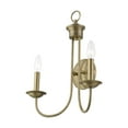thumbnail image 5 of Livex Lighting - Estate - 2 Light Double Wall Sconce In Updated Colonial, 5 of 10