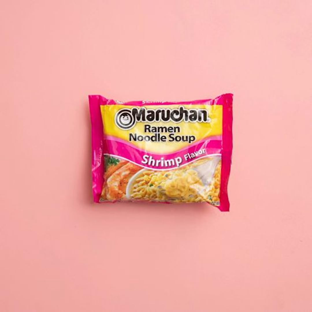 Maruchan Shrimp Flavor Ramen Noodle Soup 3 oz (Pack of 16)