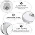 thumbnail image 3 of MasteelfCA Anti-scald Cooking Pot Lid Stainless Steel Pot Cover Home Visible Pan Lid, 3 of 8