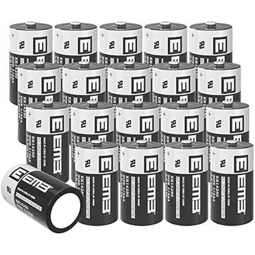 EEMB 20Pack ER14250 1/2AA 3.6V Lithium Battery Li-SOCL₂ Non-Rechargeable Battery XL-050F SB-AA02 LS14250 TL-5902 TL-2150 for Dog Collar Meter Sensor Movement Monitor/Home Security System/Alarm System