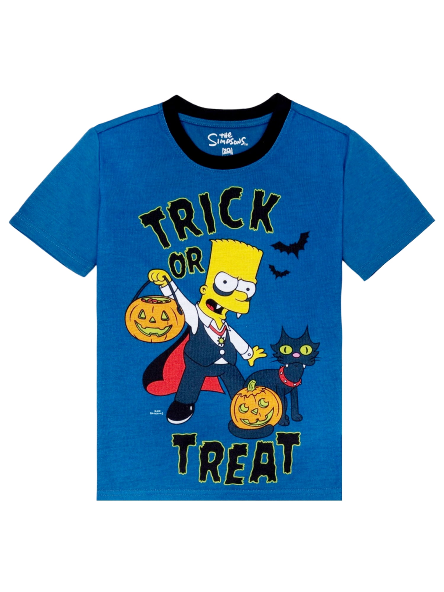 The Simpsons Boys Halloween Short Sleeve Top and Pant Pajama Set, 2-Piece, Sizes 4-12