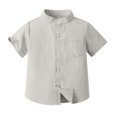 thumbnail image 4 of SDNall Printemps et Été Mignon Imprimé Garçons Hort Manches Debout Col Blouse, 4 of 9
