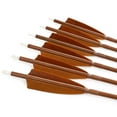 thumbnail image 3 of AME 12pcs 30" Carbon Arrows Spine 600 SP600 4'' Turkey Feather Archery Recurve Bow Tip Hunting, 3 of 7