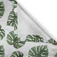 thumbnail image 6 of Ambesonne Green Leaf Valance & Curtain, Palm Leaves Nature, 55"x36", White and Green, 6 of 6