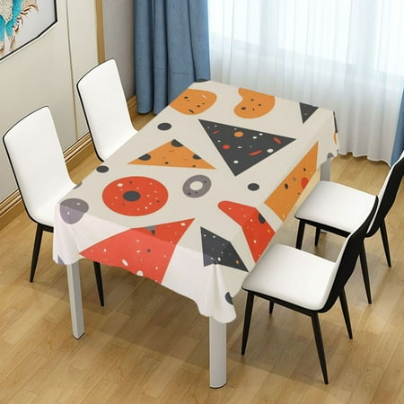 

ALAZA Triangle and Circle Geometry Rectangle Tablecloth Tablecover Dinning Table Cloth 54 x54
