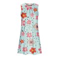 thumbnail image 4 of WILLBEST Regalos Para Mujer Vestido Playero Elegante De Verano Con Estampado Informal Y Sin Mangas, Largo Medio, Cuello Redondo 2070, 4 of 4