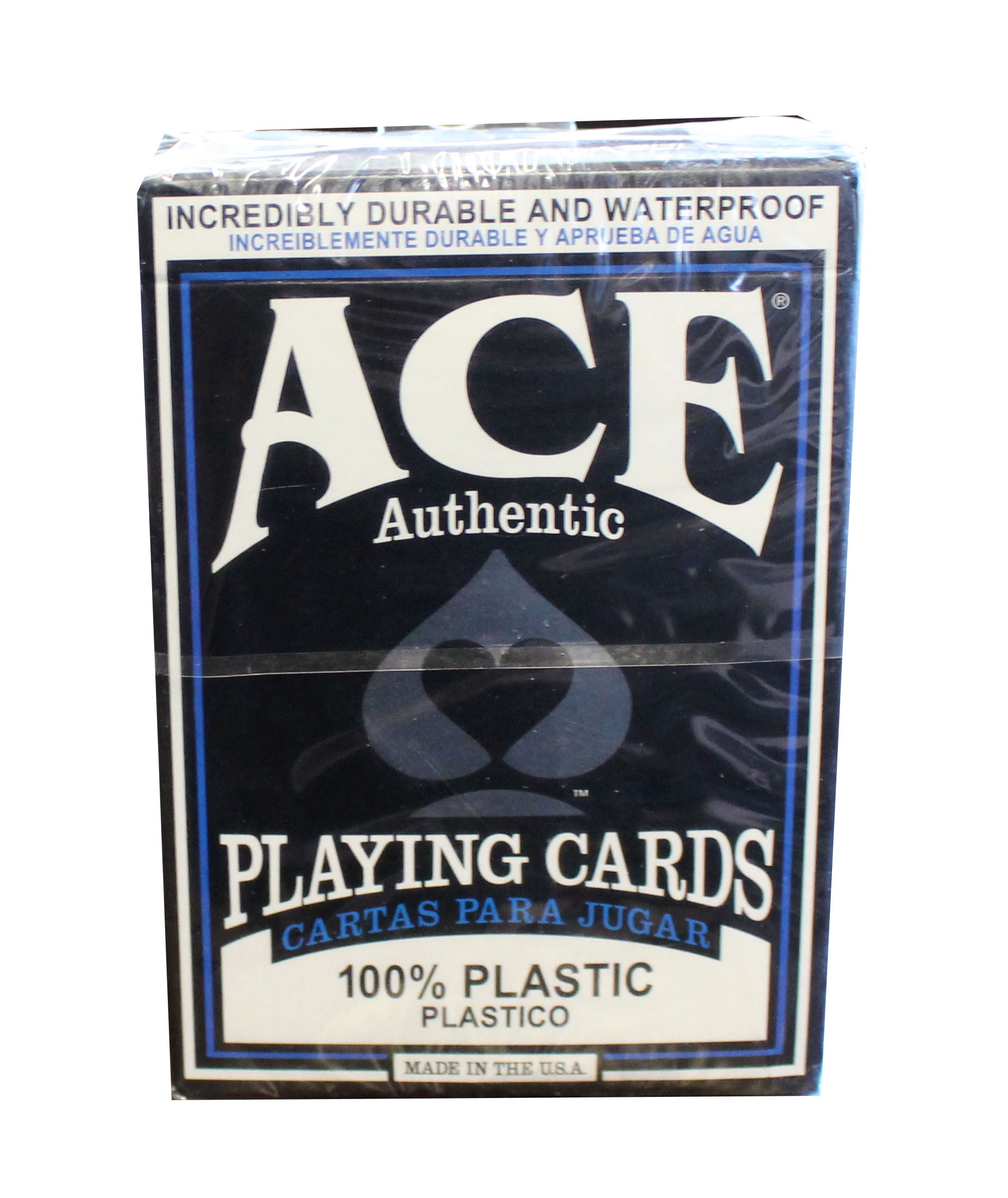 Cartamundi Ace Casino 100% Plastic Playing Cards 6 Planches 3 rouge et 3 bleu 