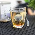 thumbnail image 3 of TG Orange silicone tea strainer, diving shaped tea strainer tea strainer, 3 of 5
