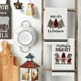 thumbnail image 3 of SM-XLHN Black Stripe Christmas Trees Merry Bright Gnomes Kitchen and Dish Towels, 18 x 26 Inch Winter Xmas Holiday Ultra Absorbent Drying Cloth Tea Towels Set of 2, 3 of 6
