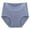Blue, variant on Diufon Underwear for Women Cotton High Waist Full Coverage Plus Size Briefs Breathable Soft Solid Color Panties