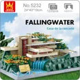 thumbnail image 2 of Modular Building Blocks Set for Pennsylvania Fallingwater Villa MOC Bricks Toys 1220pcs, 2 of 6