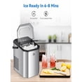 thumbnail image 1 of Ice Maker Countertop with Bullet Ice, Zstar 10,000pcs/26Lbs/Day, Portable Ice Machine with Ice Scoop, 45lb Quiet Design and Self-Cleaning Function for, 1 of 4