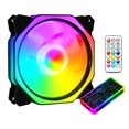 thumbnail image 3 of Carcasa ventilador RGB 120mm con iluminación LED de control independiente, almohadillas de goma absorbentes, estática PWM para funda de - Establecer un Establecer A CUTICAT ventiladores rgb ventilador de caja de 120 mm, 3 of 8