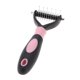 thumbnail image 3 of Cepillo peine de nudo profesional de 2 lados para mascotas, herramienta de aseo para quitar el pelo de perros (rosa), 3 of 14