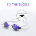 thumbnail image 4 of Gafas De Natación Gafas de natación selladas Gafas de natación unisex de silicona para deportes acuáticos (Blanco), 4 of 7