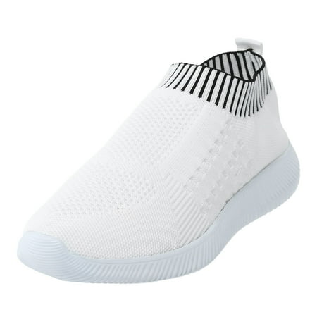 

Wiueurtly Fashion Summer Women Large Size Slip On Mesh Breathable Lightweight Comfortable Casual His Her Beach Shoes Women s No Slip Work Shoes