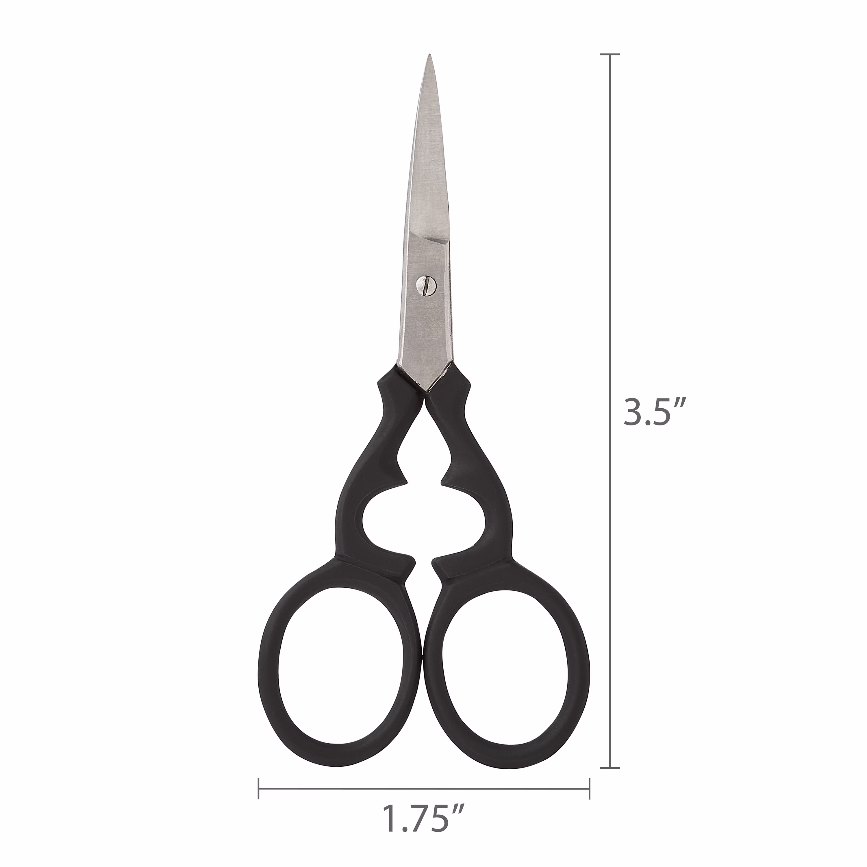 Equate Stainless Steel Brow Scissors and Brush Set for Precise Grooming, 2 Pieces