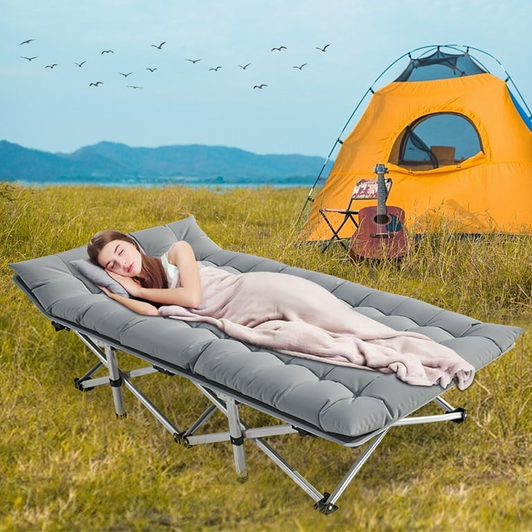 NAIZEA Camping Cot, Portable Folding Cots for Adults, Heavy Duty