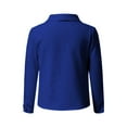 thumbnail image 4 of BOOMILK Blazers for Women Business Casual Solid Long Sleeve Suit Jacket Plus Size Slim Office Blazer Blue M, 4 of 4