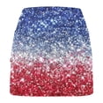 thumbnail image 4 of Feancey 4th of July Skort Women 2 in 1 High Waisted Yoga Skort Summer Trendy Sequin Print Lightweight Skirt for Running Tennis Golf Workout Sports Skorts, 4 of 6