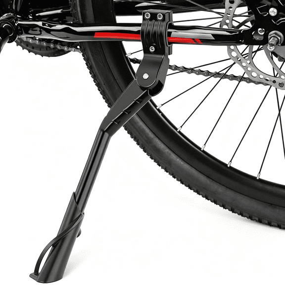 LADYGYM Bike Kickstand for Adult'S Bike,Adjustable Rear Side Bicycle Kickstand,Suitable for 24-29" Mountain Bikes,E-Bike,Bmx,700C Road/Hybrid Bikes,Etc. Aluminum Alloy Maximum Holds 176Lbs