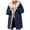 Navy, variant on adviicd Womens Winter Long Coats Teddy Fleece Lined Jacket Plus Size Warm Thicken Hooded Windproof Quilted Puffer Jackets (Yellow, XL)