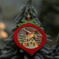 thumbnail image 4 of Matsuzay Mini adorno de de Navidad Santa Claus colgante con ventana decoración de pared hogar rústico Año Nuevo decoración de arte Kits de decoración para fiestas Bola Matsuzay HA009996-02, 4 of 6