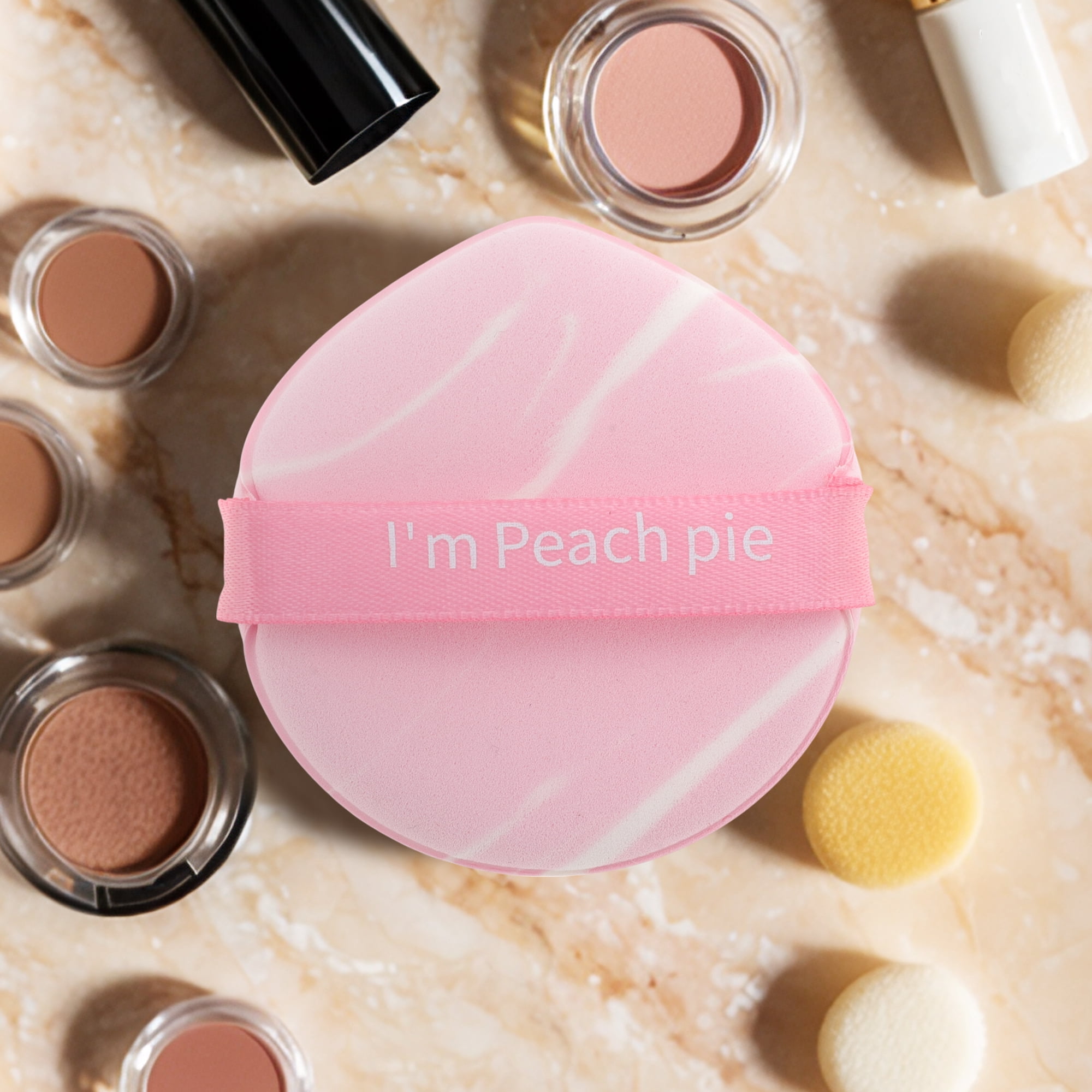 Unique Bargains 4 Pcs Combination Face Makeup Sponge Pink, White