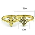 thumbnail image 2 of IP Gold(Ion Plating) Brass Ring with Top Grade Crystal in Clear for Women Style GL319, 2 of 3