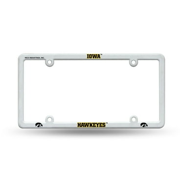 University of Iowa Plastic License Plate Frame