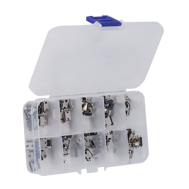 Juego surtido de 100 conectores USB hembra tipo C para reparación de soldadura