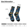 thumbnail image 4 of Goofa Funny Steam Train Printed Men's Crew Socks, Soft Durable Breathable Moisture-Wicking with Odor Control Cotton socks, 4 of 9