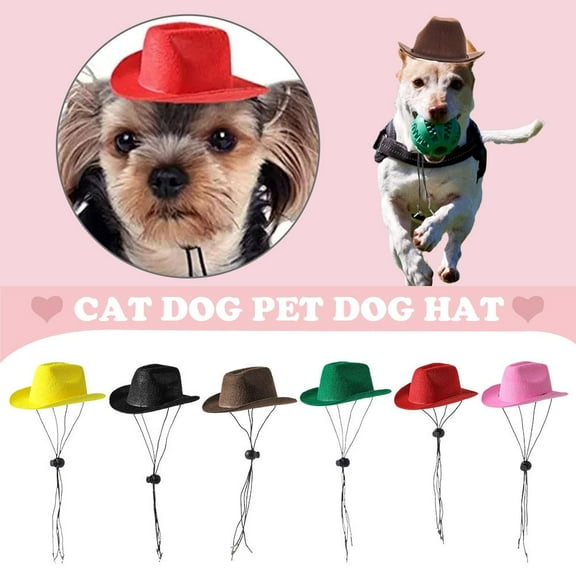 BETTERLIFE 1 Pet Cowboy Hats Cowboy Cat Hats Party Cat Hats Party Dog Mini Hats Pets I4Z2