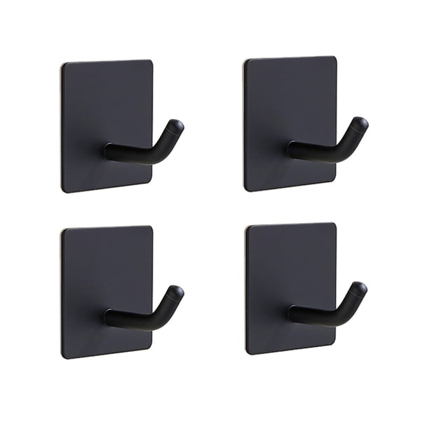 Ganchos resistentes para colgar, acero inoxidable, paquete de 4
