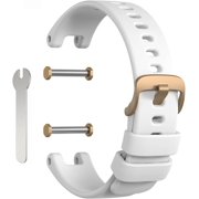 ERUCND-Band Compatible with Garmin LilY Women, Soft Silicone Bands Replacement Watch Straps with 2x Screws and Wrench Removal Tools Fit for Garmin LilY Women Smartwatch Accessories