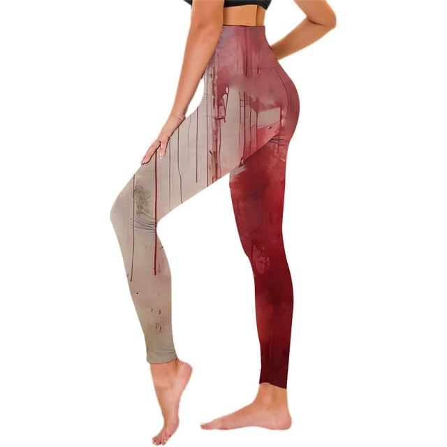 WILLBEST Leggings de Yoga Con Estampado Floral de Cintura Alta Para Mujer, Mallas Deportivas Transpirables Para Gimnasio, Correr y Ropa Informal. Grande