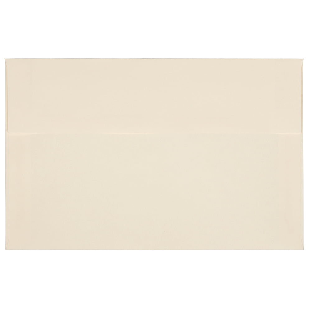 JAM Paper & Envelope A9 Foil Envelopes, 5 3/4 x 8 3/4, Ivory with Ivory Foil, 50 per Pack