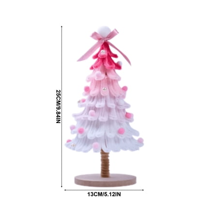DIY Christmas Tree Kit Holiday Decor Handmade Ornament Tabletop Christmas Tree Making Set for Home and Office Festive Decoration