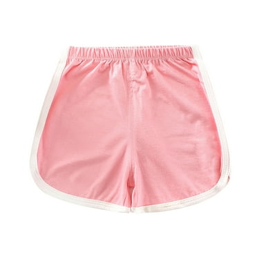 LIaqionyy Girls Soccer Shorts Running Athletic Cotton Shorts Toddler Kids Workout Dance Beach Sports Short Pants