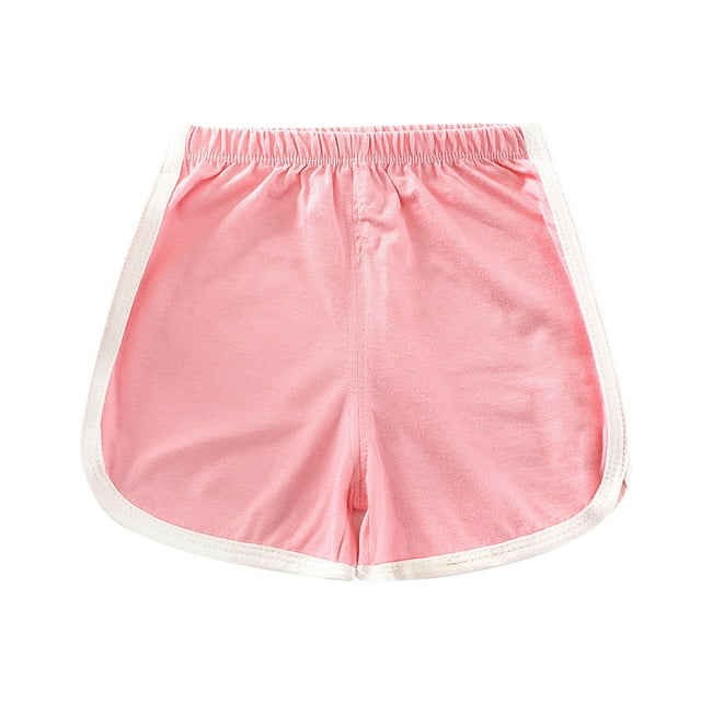 Odeerbi 1-7 Años Niños Niñas Algodón Atlético Dophin Shorts Deportes Yoga Shorts Color Sólido Casual Sports Shorts