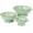 Green, variant on Metal Colander Set of 3, Strainer Basket with Handles perfect for Spaghetti, Pasta, Berry, Vegetable, Fruit, Solid Base Powder Coated Kitchen Essential Strainer Set, 1 & 3.5 & 5 Qt (Green)