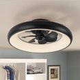 thumbnail image 3 of C Cattleya 20in Dimmable LED RGB Black Smart Ceiling Fan with Light and Voice/App/Remote Control, 3 of 10