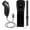 Black, variant on Luxmo 2in1 Built in Motion Plus Remote Controller Nunchuck Set Fo Wii&Wii U Console Video Games Console（White）