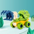 thumbnail image 3 of Juguetes de camión de dinosaurio extraíble, vehículo de ingeniería, alimentado por para pequeños, niñas y Verde Hugo Camión de dinosaurios, 3 of 10
