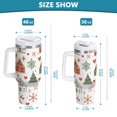 thumbnail image 6 of Yayeee 40oz Double-Wall Insulated Stainless Steel Tumbler with Handle Bottle, Red Nordic Christmas, 6 of 8