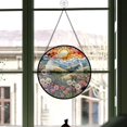 thumbnail image 3 of Spring Stained Glass Suncatcher, Spring Christmas 2025, Spring Stained Glass Decor, Family Christmas Ornament, Christmas Birthday Gifts for Dad gwO17i, 3 of 5