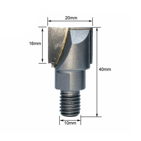 

Goodhd 1Pc 10mm Shank CNC Bottom Cleaning Router Bit Door lock slotting Milling Cutter