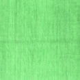 thumbnail image 1 of Ahgly Company Indoor Square Solid Emerald Green Modern Area Rugs, 3' Square, 1 of 4