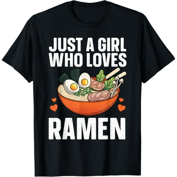 Ramen Noodles Art For Women Girls Asian Ramen Noodle Lovers T-Shirt
